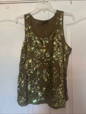 J Crew Sequin Embellished Tank Top